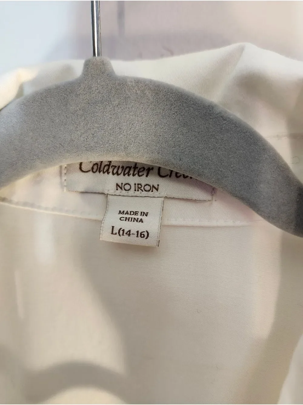 Coldwater Creek White No Iron Dress Shirt
